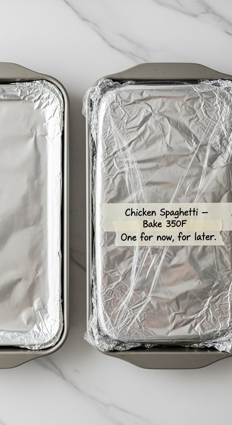 make-ahead-freezing-instructions-casserole-dishes-wrapped-foil-plastic-tape