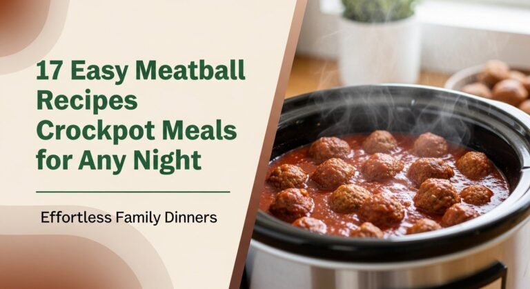 17 Easy Meatball Recipes Crockpot Meals For Any Night 9 17 Easy Meatball Recipes Crockpot Meals for Any Night