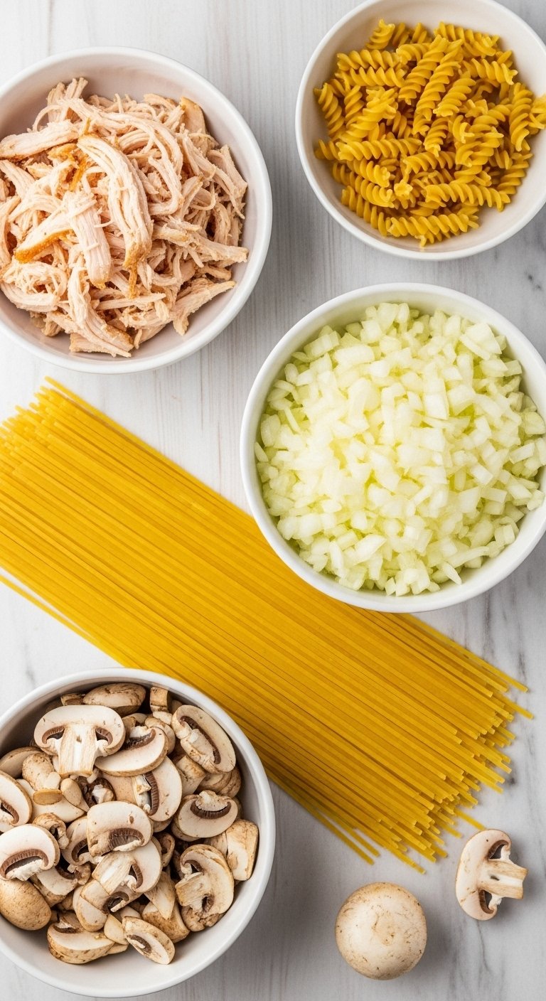 mise-en-place-ingredients-for-chicken-tetrazzini