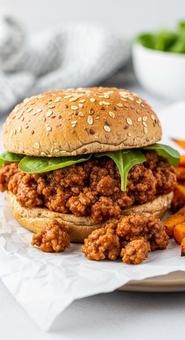 open-faced-turkey-sloppy-joe-on-whole-wheat-bun-with-sweet-potato-fries