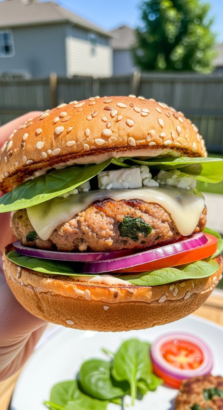 spinach-and-feta-turkey-burger-on-whole-wheat-bun-held-in-hand