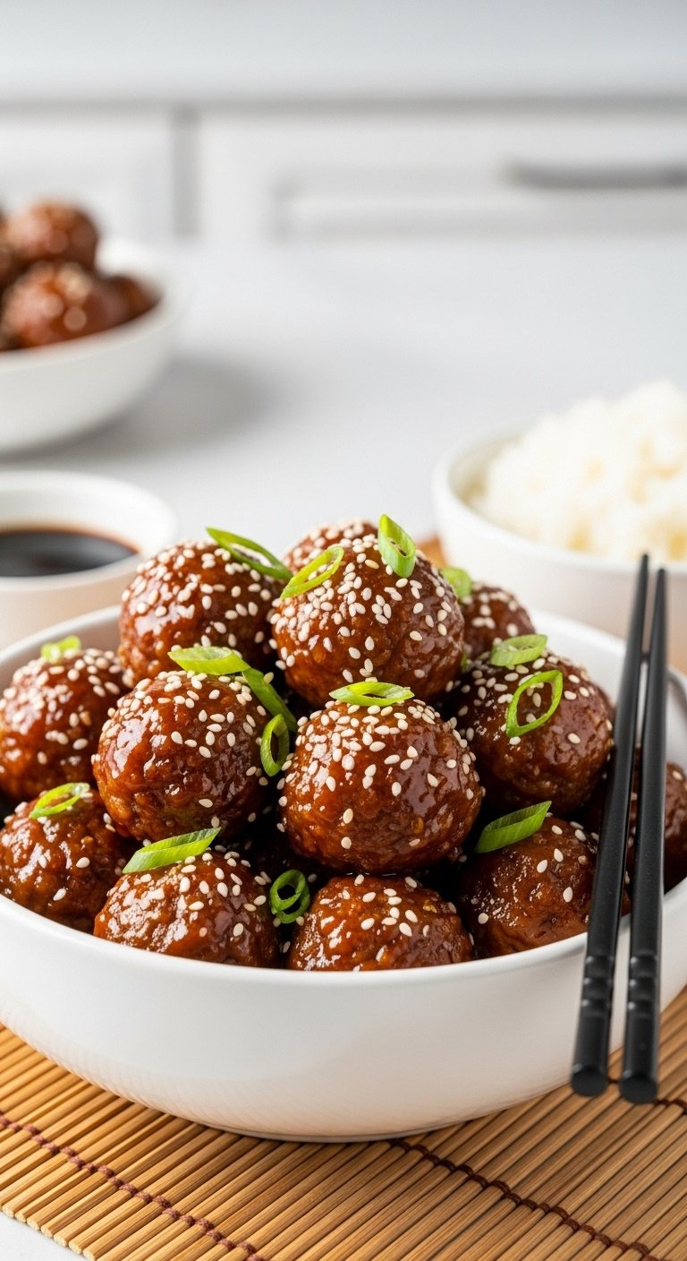 sweet-tangy-honey-garlic-meatballs-with-scallions-sesame-seeds-and-chopsticks