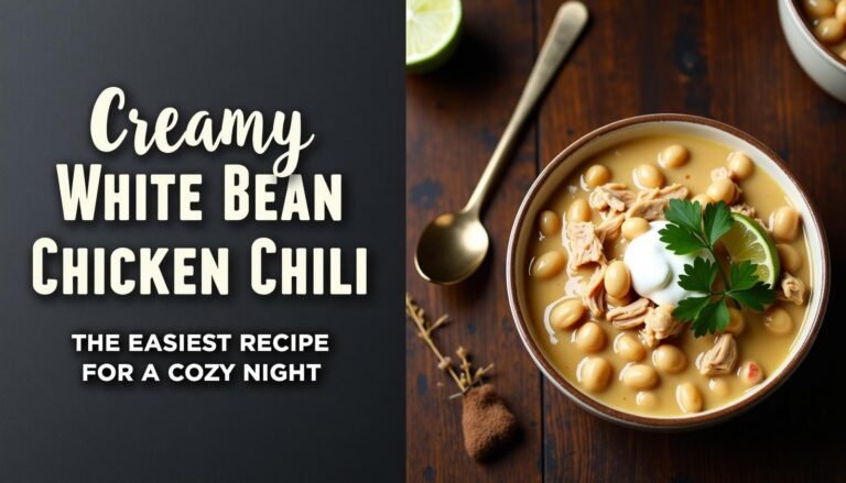 The Easiest Creamy White Bean Chicken Chili For A Cozy Night