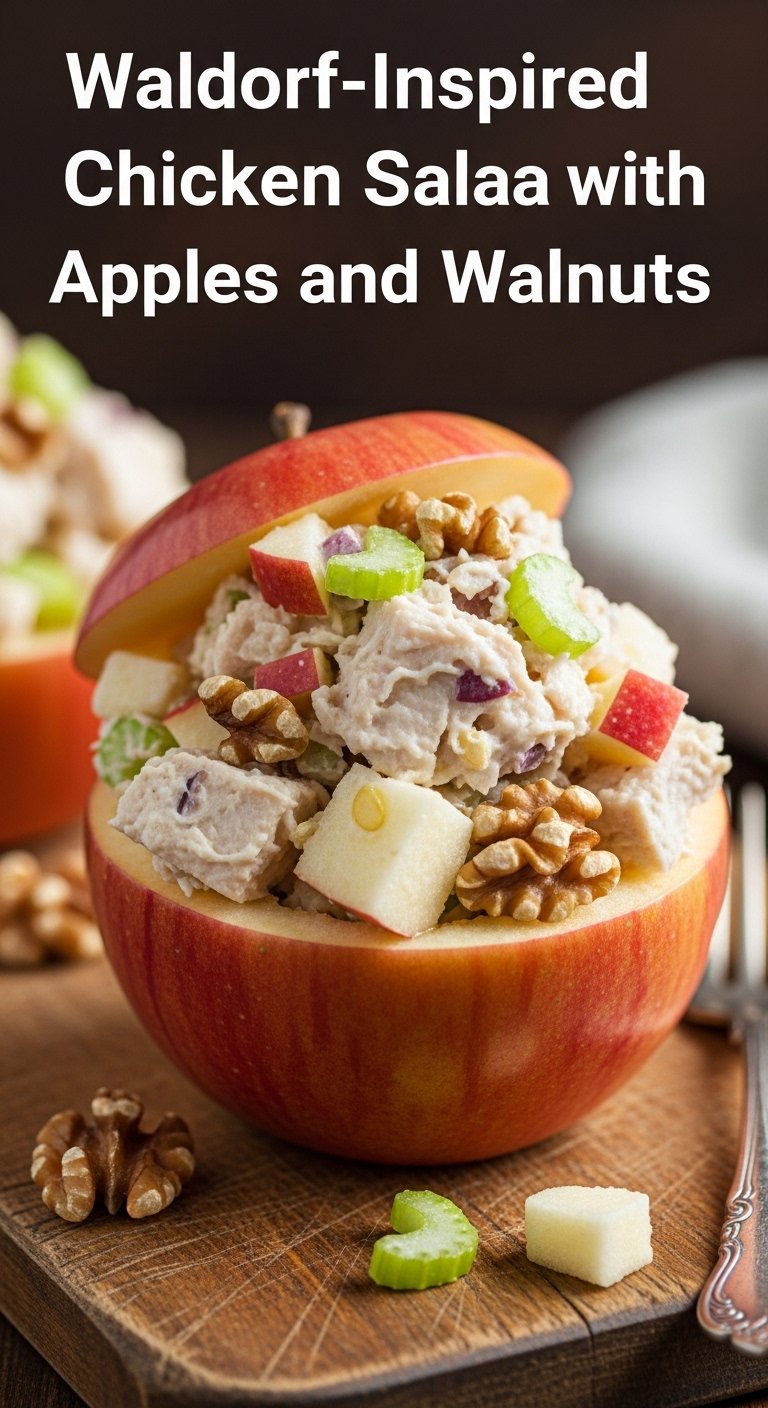 waldorf-inspired-chicken-salad-in-apple-with-walnuts-celery