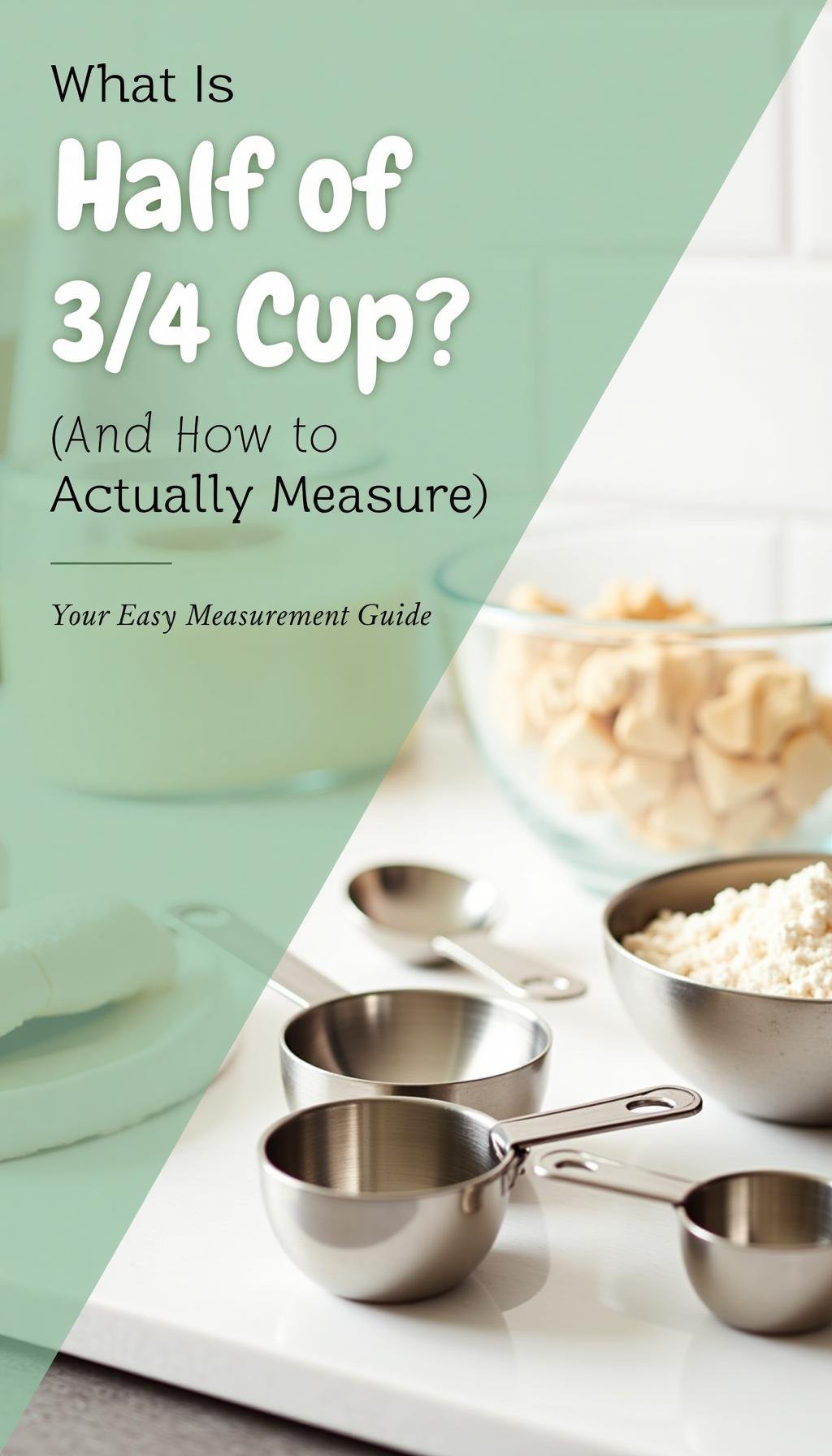 what is half of 3/4 cup