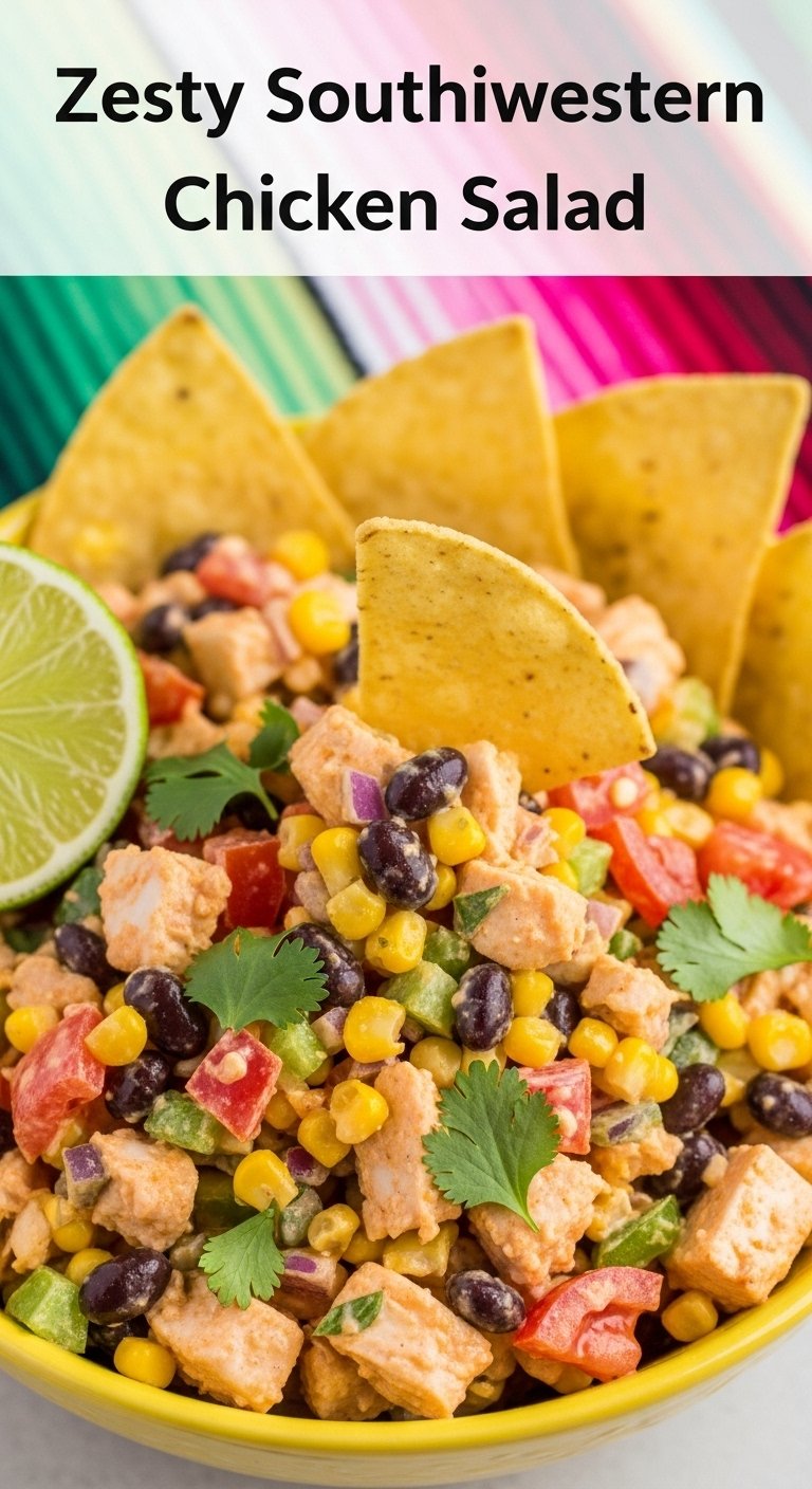 zesty-southwestern-chicken-salad-with-corn-black-beans-tortilla-chips-and-lime