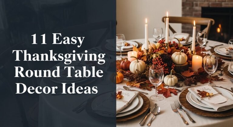 11 Easy Thanksgiving Round Table Decor Ideas for [year]