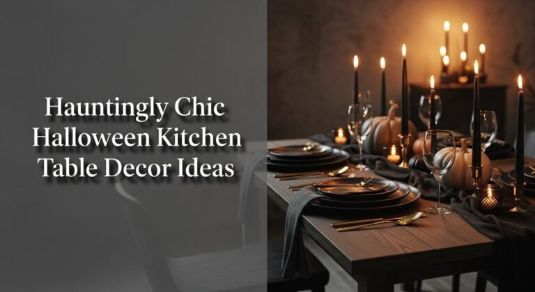 11 Hauntingly Chic Halloween Kitchen Table Decor Ideas