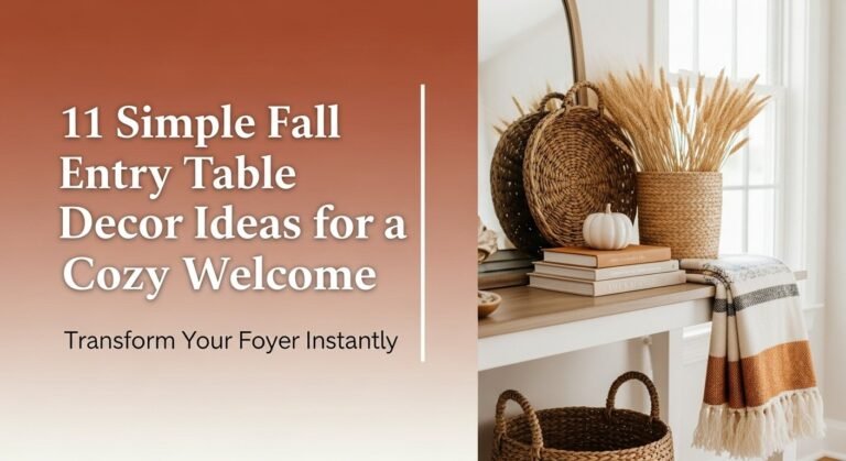 11 Simple Fall Entry Table Decor Ideas For A Cozy Welcome 3 11 Simple Fall Entry Table Decor Ideas for a Cozy Welcome