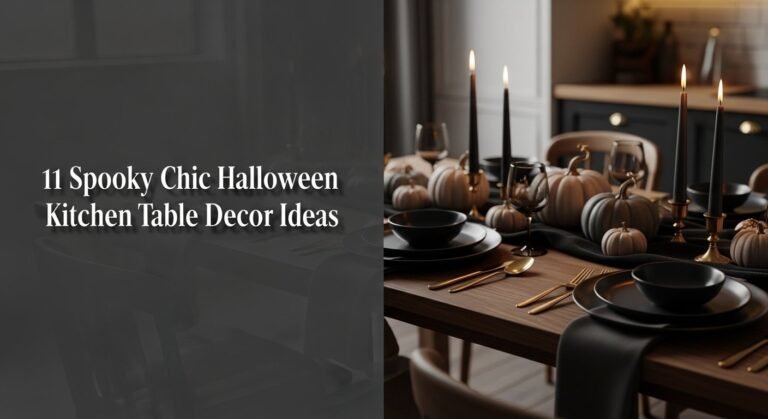 11 Spooky Chic Halloween Kitchen Table Decor Ideas
