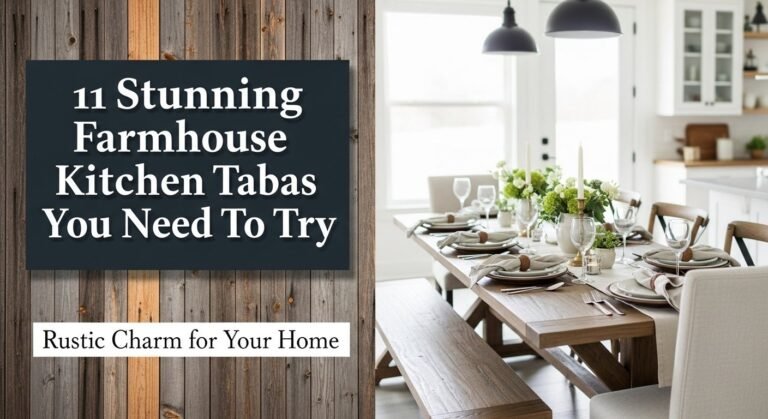 11 Stunning Farmhouse Kitchen Table Ideas You Need To Try [year]