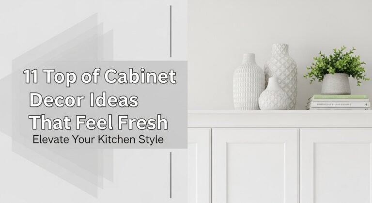 11 Top of Cabinet Decor Ideas That Feel Fresh in [year]