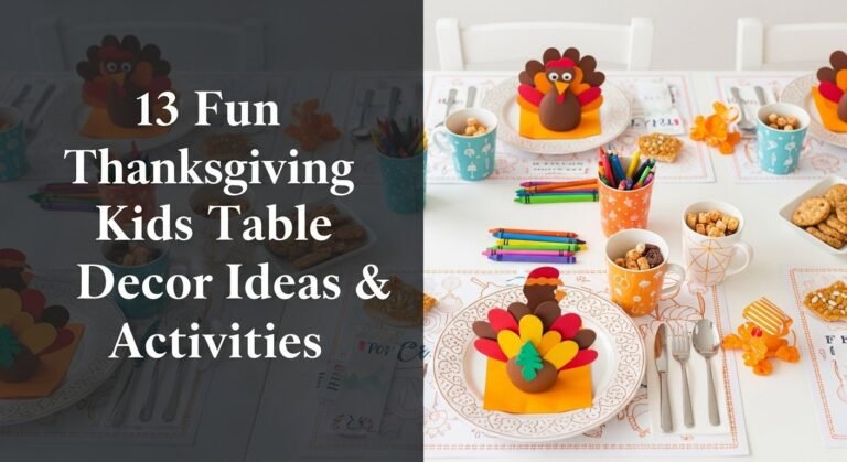 13 Fun Thanksgiving Kids Table Decor Ideas & Activities [year]