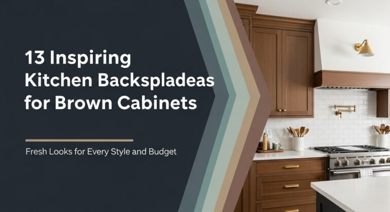 13 Inspiring Kitchen Backsplash Ideas for Brown Cabinets