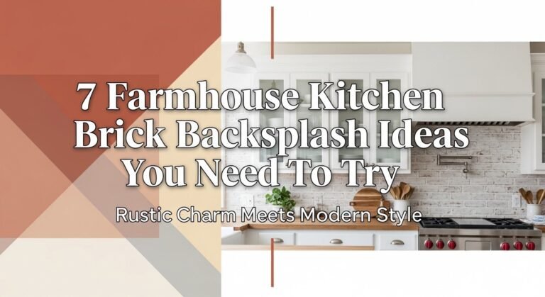 7 Farmhouse Kitchen Brick Backsplash Ideas You Need To Try 4 7 Farmhouse Kitchen Brick Backsplash Ideas You Need To Try