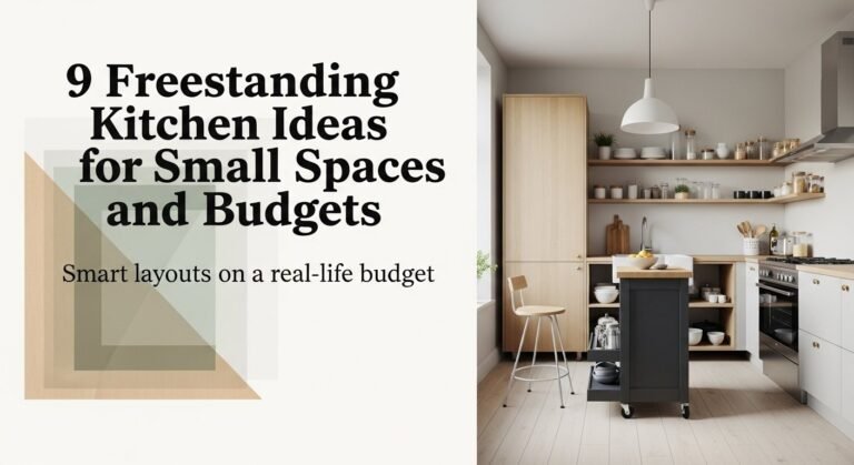 9 Freestanding Kitchen Ideas for Small Spaces and Budgets