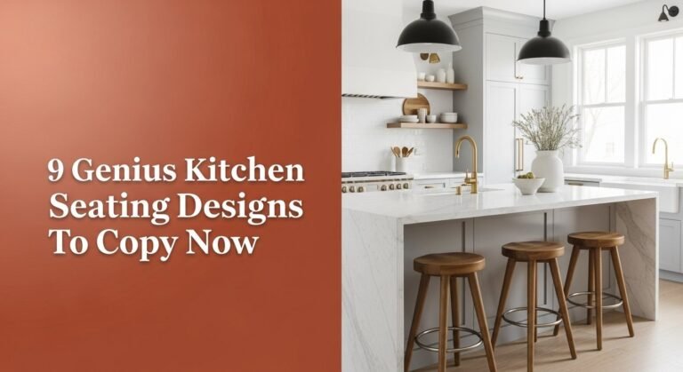 9 Genius Kitchen Island Seating Designs To Copy Now