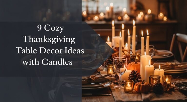 9 Cozy Thanksgiving Table Decor Ideas with Candles
