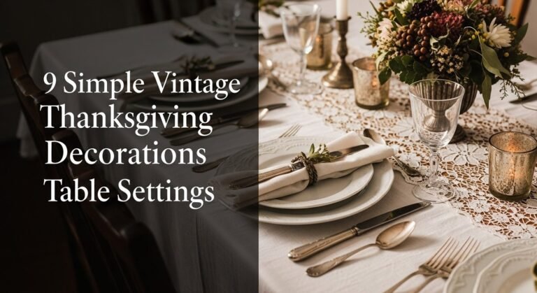 9 Simple Vintage Thanksgiving Decorations Table Settings