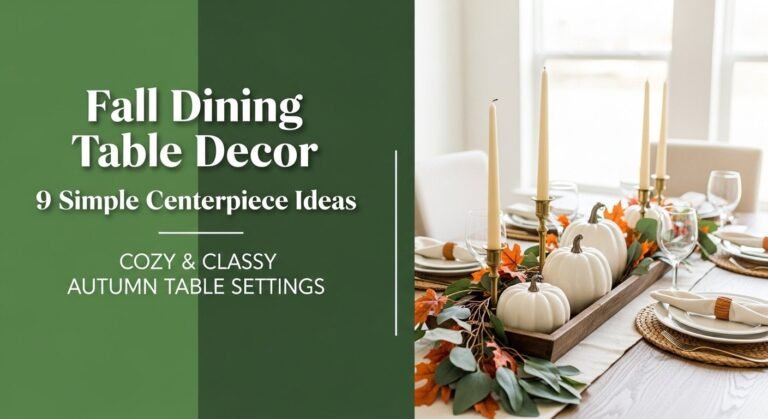 Fall Dining Table Decor 9 Simple Centerpiece Ideas [year]