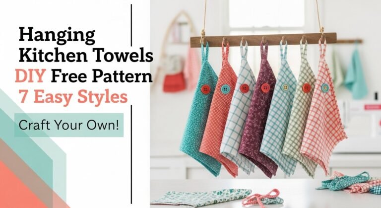 Hanging Kitchen Towels Diy Free Pattern 7 Easy Styles 6 Hanging Kitchen Towels DIY Free Pattern 7 Easy Styles