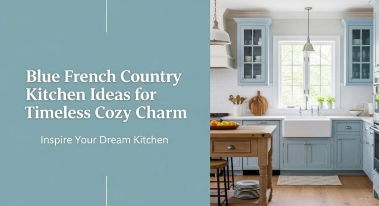 Blue French Country Kitchen Ideas for Timeless Cozy Charm