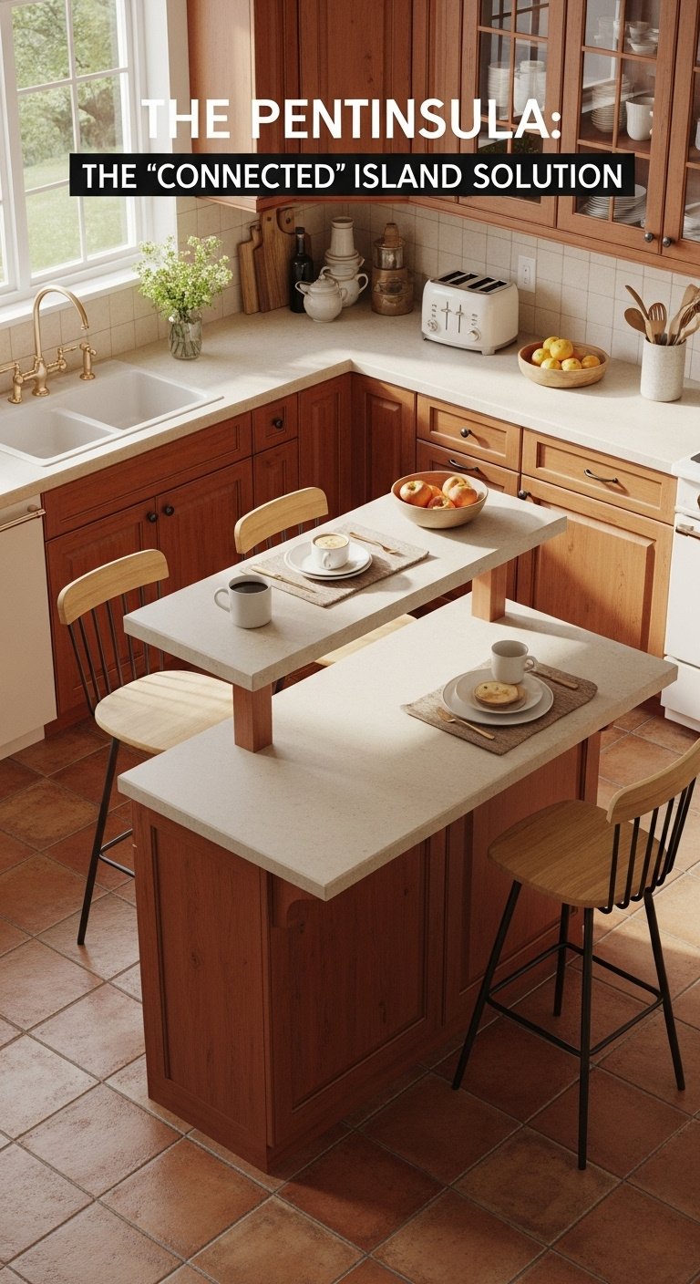 Genius kitchen layout with island featuring an L-shape design and modern aesthetics