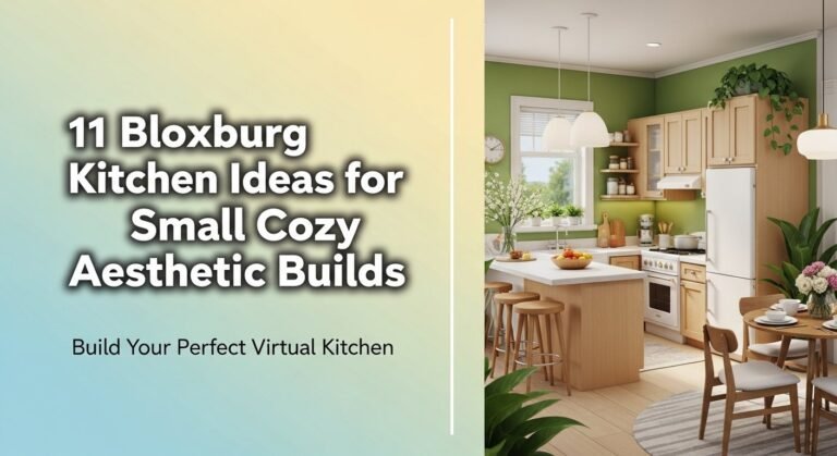 11 Bloxburg Kitchen Ideas for Small Cozy Aesthetic Builds