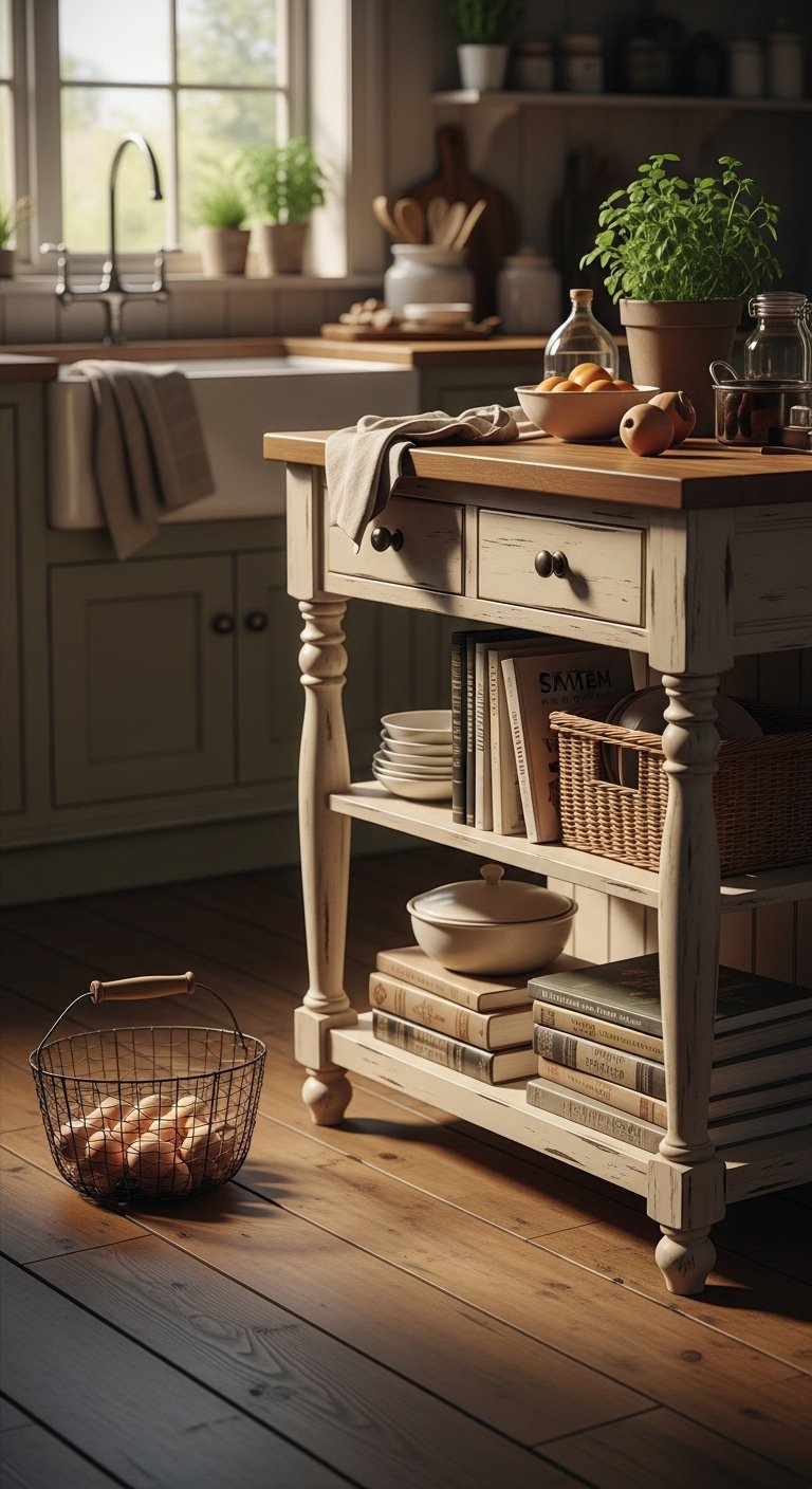 Modern kitchen island ideas with L-shaped layout built-in ovens and clear walkways