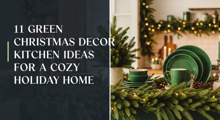 11 Green Christmas Decor Kitchen Ideas For A Cozy Holiday Home 6 11 Green Christmas Decor Kitchen Ideas for a Cozy Holiday Home