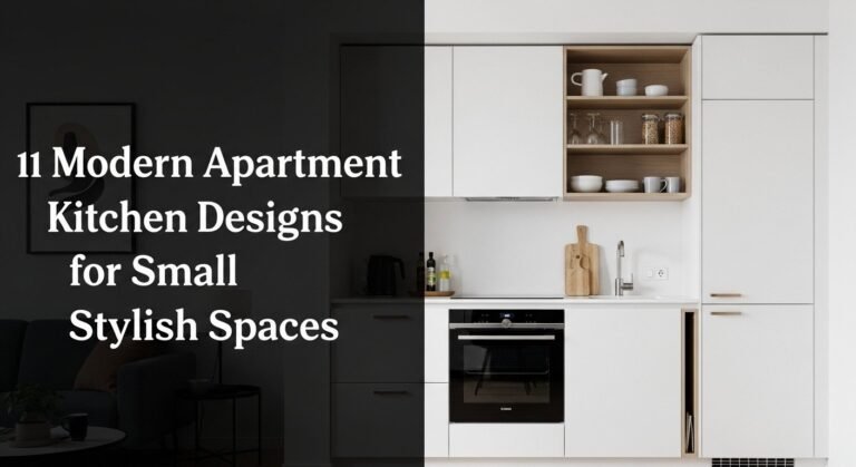 11 Modern Apartment Kitchen Designs for Small Stylish Spaces