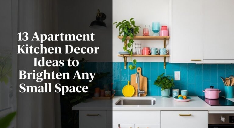 13 Apartment Kitchen Decor Ideas to Brighten Any Small Space