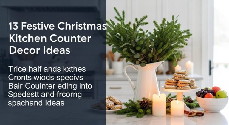 13 Festive Christmas Kitchen Counter Decor Ideas For [year]