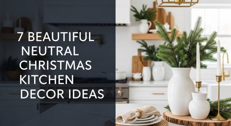 7 Beautiful Neutral Christmas Kitchen Decor Ideas for [year]