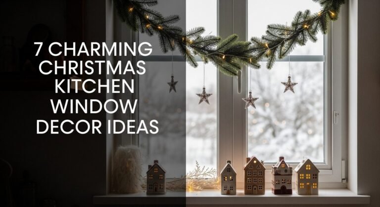 7 Charming Christmas Kitchen Window Decor Ideas 7 7 Charming Christmas Kitchen Window Decor Ideas