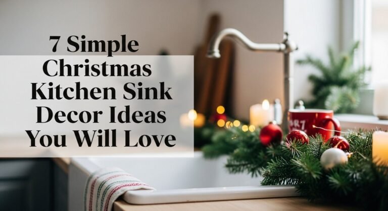 7 Simple Christmas Kitchen Sink Decor Ideas You Will Love [year]