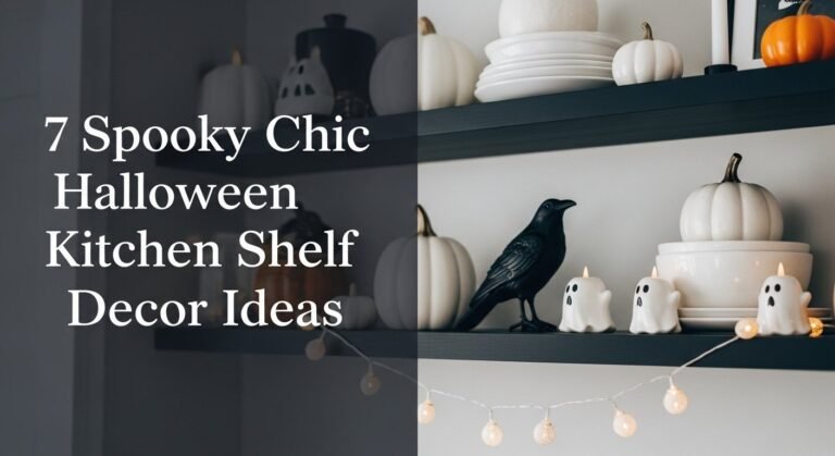 7 Spooky Chic Halloween Kitchen Shelf Decor Ideas for [year]