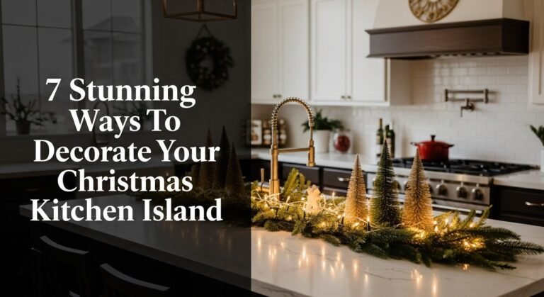 7 Stunning Ways To Decorate Your Christmas Kitchen Island 9 7 Stunning Ways To Decorate Your Christmas Kitchen Island