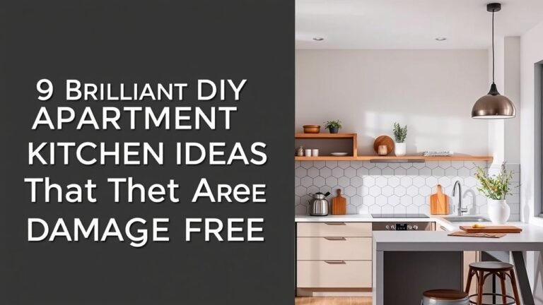 9 Brilliant DIY Apartment Kitchen Ideas That Are Damage Free