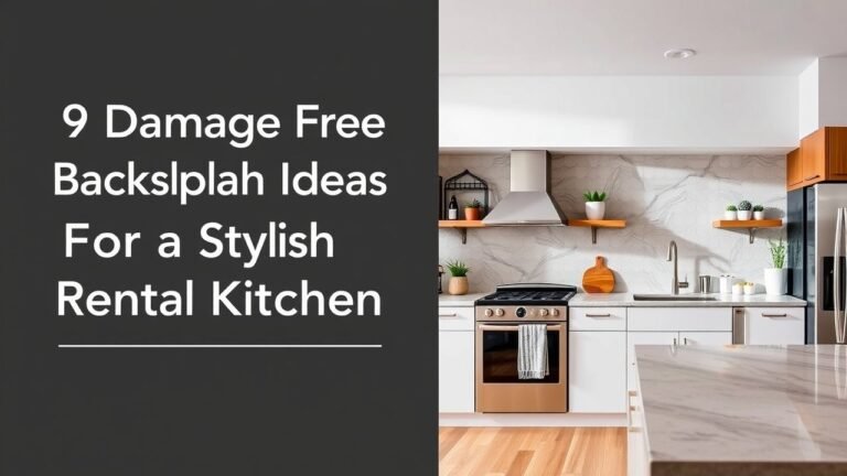 9 Damage Free Backsplash Ideas For A Stylish Rental Kitchen [year]