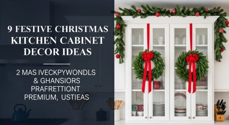 9 Festive Christmas Kitchen Cabinet Decor Ideas For [year]