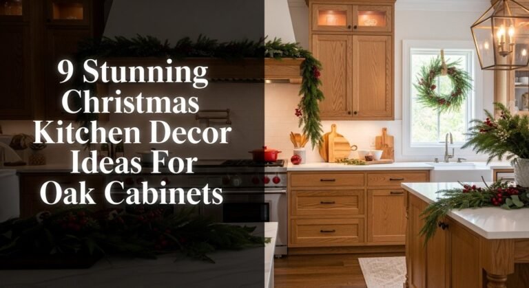 9 Stunning Christmas Kitchen Decor Ideas For Oak Cabinets [year]