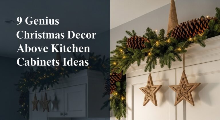 9 Genius Christmas Decor Above Kitchen Cabinets Ideas For [year]