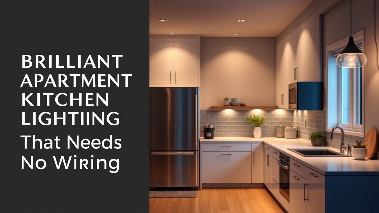 Gallery Detail: Brilliant Apartment Kitchen Lighting That Needs No Wiring