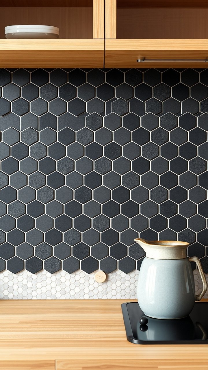 Charming white beadboard panel backsplash with vertical grooves in a cozy farmhouse kitchen, above a wooden countertop.
