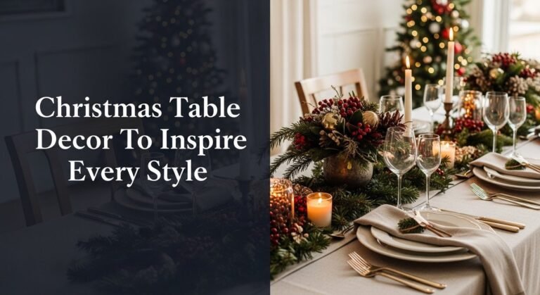 Christmas Table Decor Ideas To Inspire Every Style 5 Christmas Table Decor Ideas To Inspire Every Style