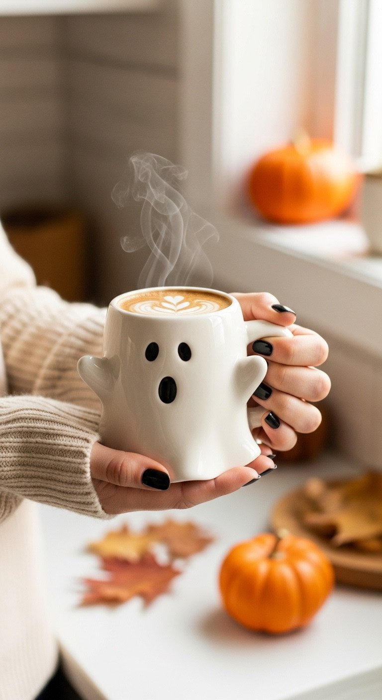 Halloween kitchen accessories ghost mug coffee