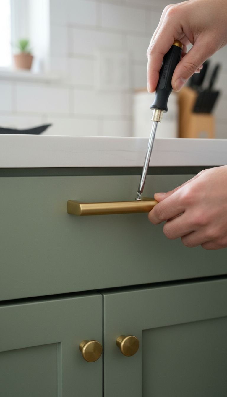 Organized metal shelving unit in a small kitchen. Bowls, jars, cookbooks, plant. Vertical storage. Home design.