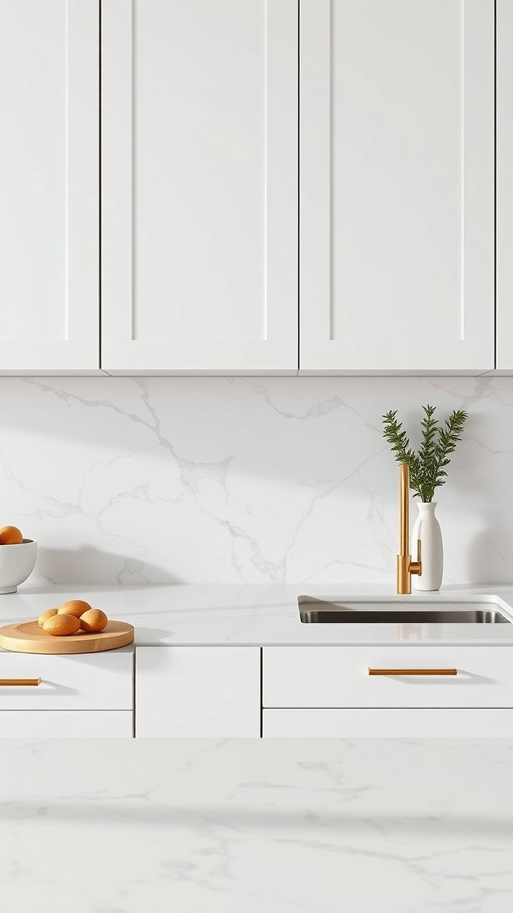 Trendy matte black hexagon peel-and-stick tile backsplash creates a modern pattern in a kitchen with a light wood counter.
