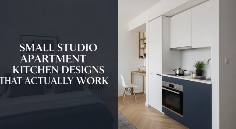 Small Studio Apartment Kitchen Designs That Actually Work